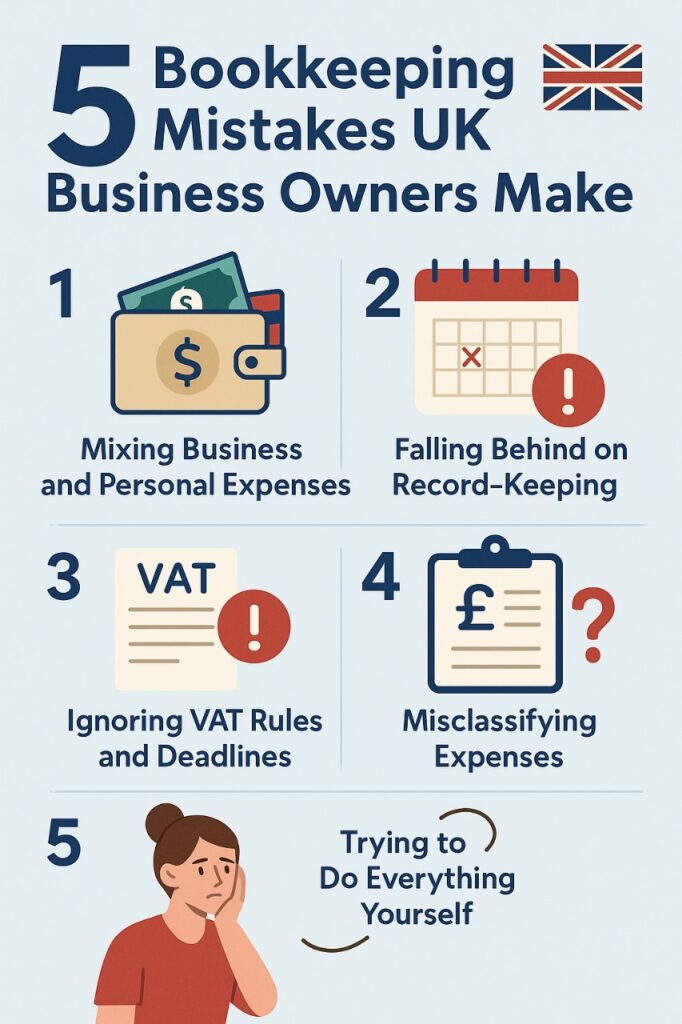 5 Bookkeeping Mistakes UK Business Owners Make (And How to Avoid Them)